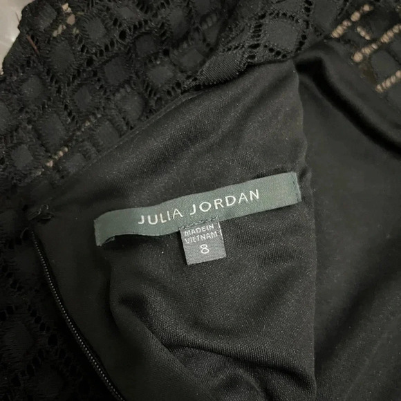 NWT! Julia Jordan Boston Proper Black Lace Wide Leg Jumpsuit. Size 8 - Picture 9 of 15